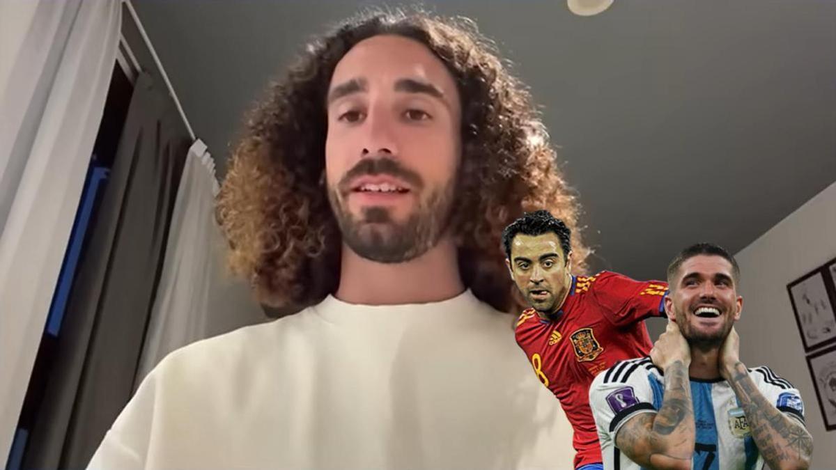 Cucurella explota ante la comparación de Xavi con De Paul: "¡Qué pareja, animal!"