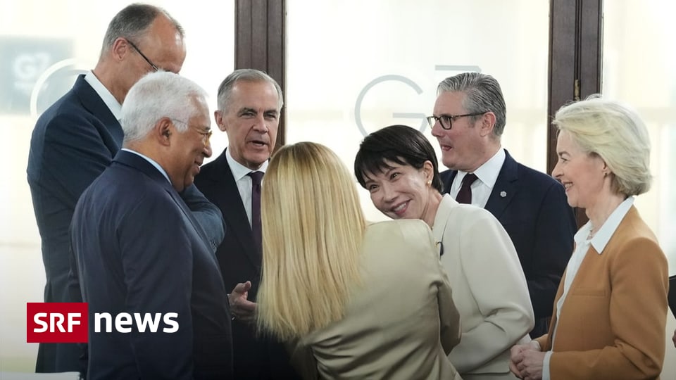 Kurioses vom G7-Gipfel Warum der Small Talk bei Staatschefs so wichtig ist In Évian erzählt Giorgia Meloni entspannt von ihrer Zigaretten-Abstinenz. Das hat auch eine