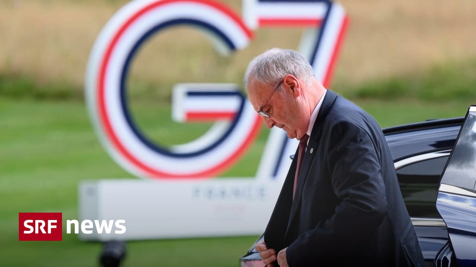 G7-Gipfel am Genfersee «Eine Premiere»: Parmelin durfte am G7-Galadinner teilnehmen Die Schweiz gehört nicht zu den G7 – trotzdem war Bundespräsident Guy Parmelin präsent. Warum