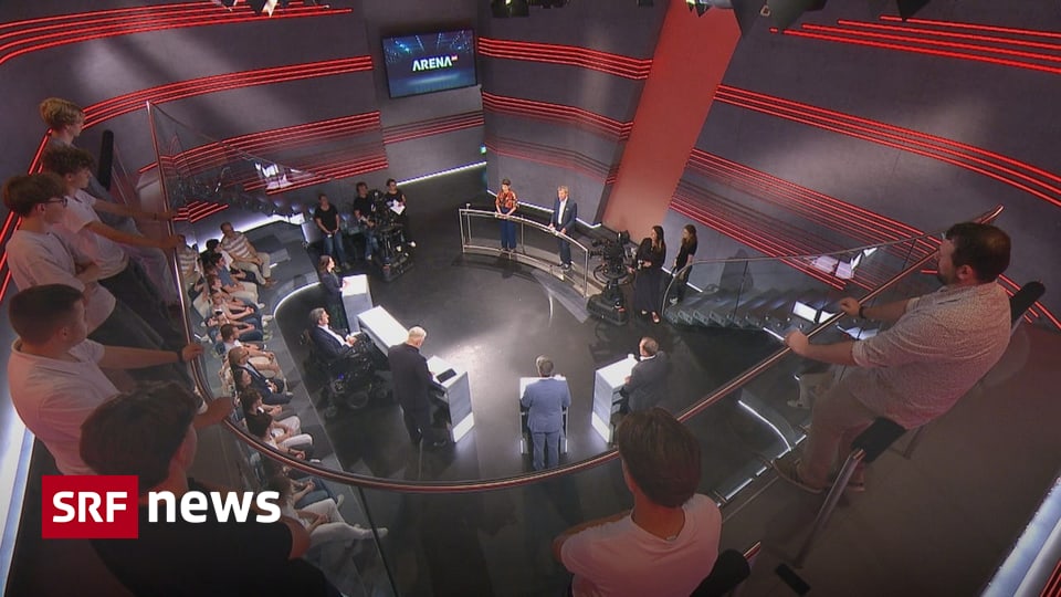 «Arena» zu heissen Eisen EU, AKW und AHV sorgen für Gewitter zwischen Parteispitzen Die Parteispitzen machen eine Auslegeordnung zum EU-Paket, zu neuen AKWs, zur AHV-Finanzierung