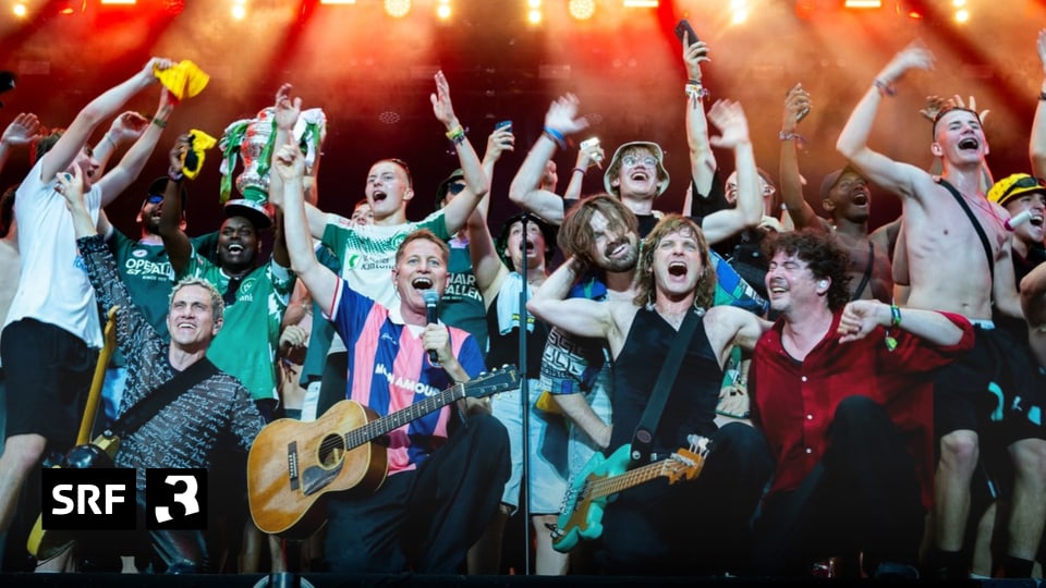 Open Air St. Gallen 2026 Hecht singen die Fan-Version von «Mon Amour» – mit dem FCSG Versprechen eingehalten: Am Open Air St. Gallen performen Hecht «Mon Amour» und holen den FC