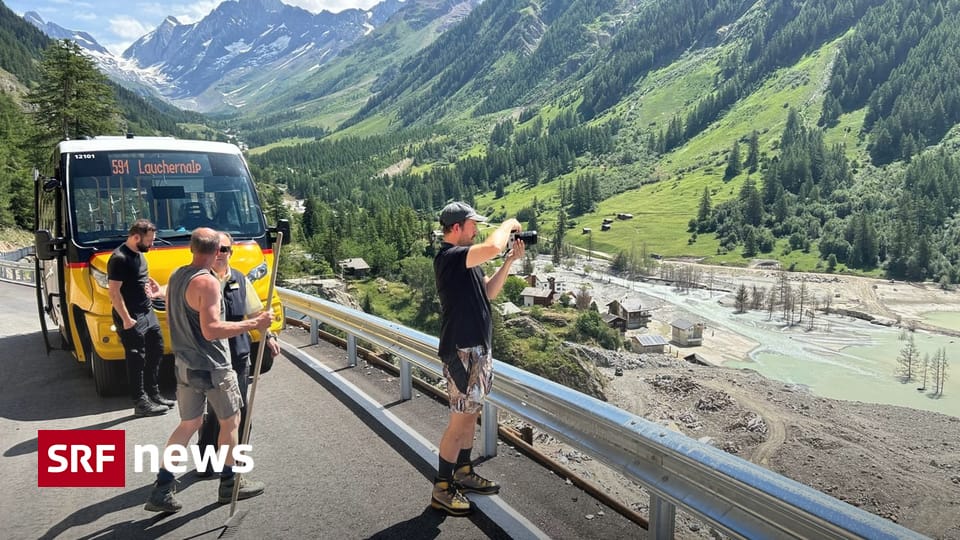 Nach Bergsturz von Blatten Aufatmen im hinteren Lötschental: Der ÖV ist zurück Nach einem Jahr Zwangspause fährt wieder ein Postauto auf die beliebte Fafleralp. Doch dazu braucht