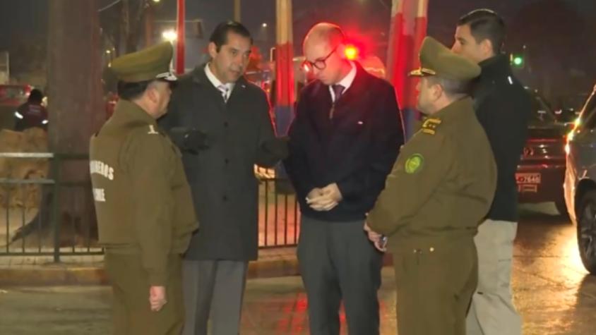 Police saturation operation carried out in San Bernardo: Minister Arrau arrives at the scene