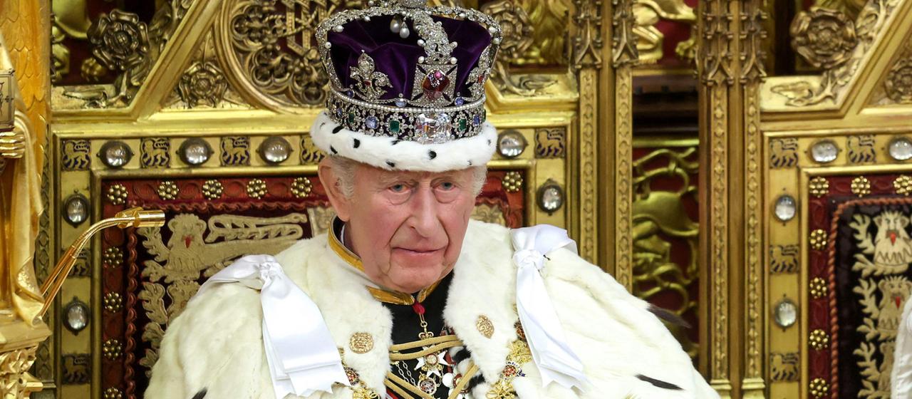 King Charles in Parliament Fanfares Amidst Crisis