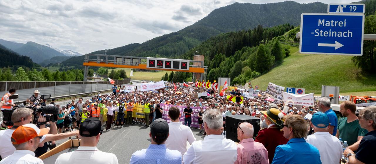 Protest am Brenner "Die Bevölkerung fühlt sich im Stich gelassen"