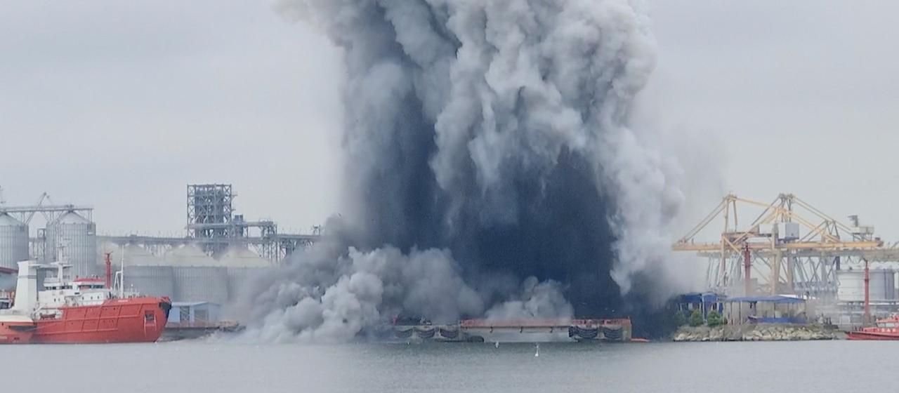 Hafen von Konstanza Ukrainische Seedrohne explodiert in rumänischem Hafen