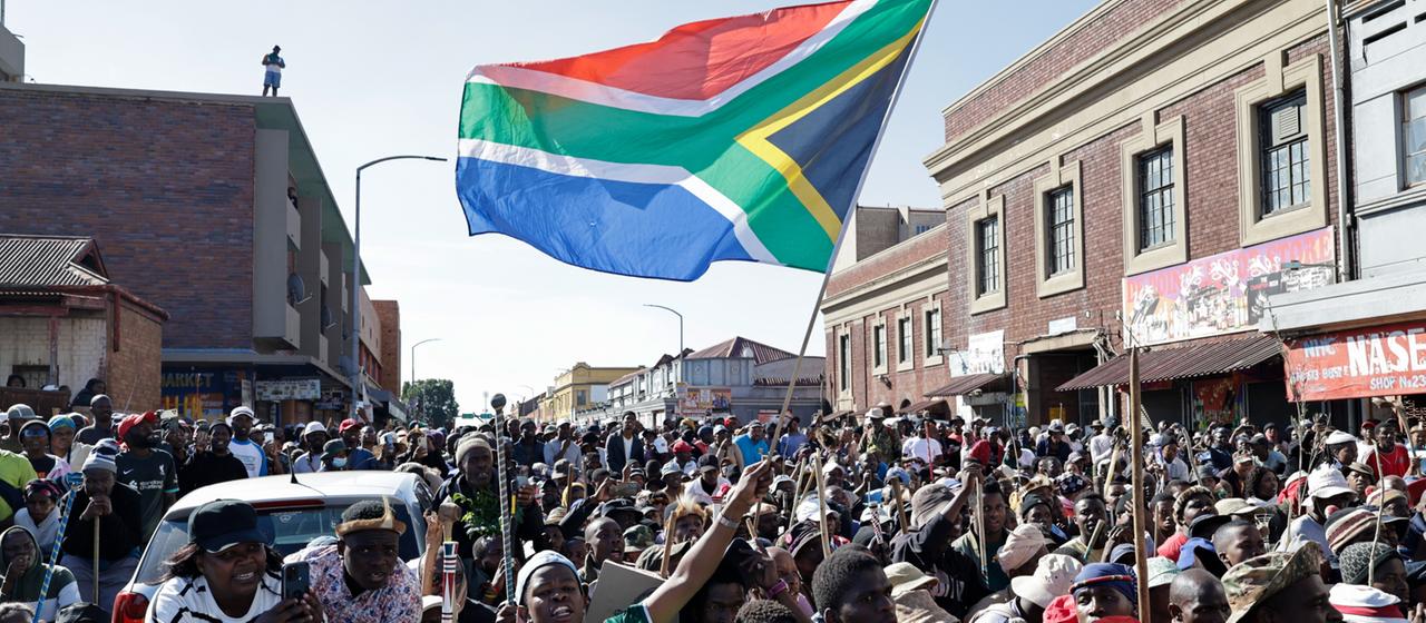 Südafrika Proteste gegen Migranten - Präsident verurteilt Gewalt