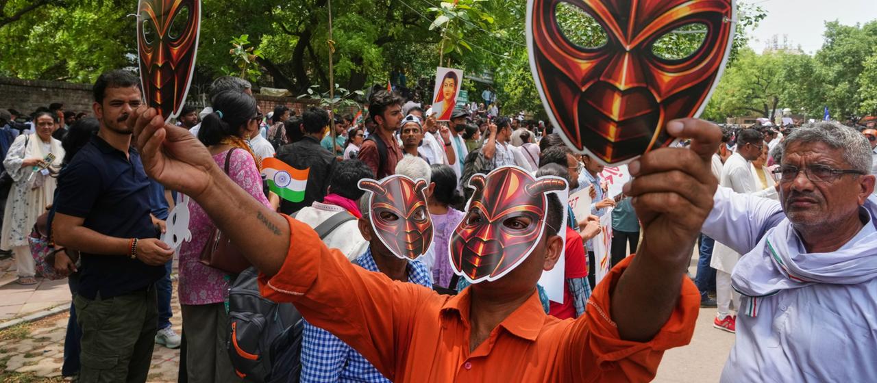Junge Protestpartei Indiens Kakerlaken-Bewegung geht auf die Straße