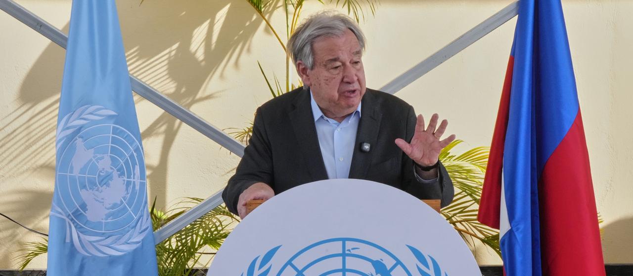 UN-Generalsekretär in Haiti Guterres bittet um Verzeihung für Untätigkeit der Welt