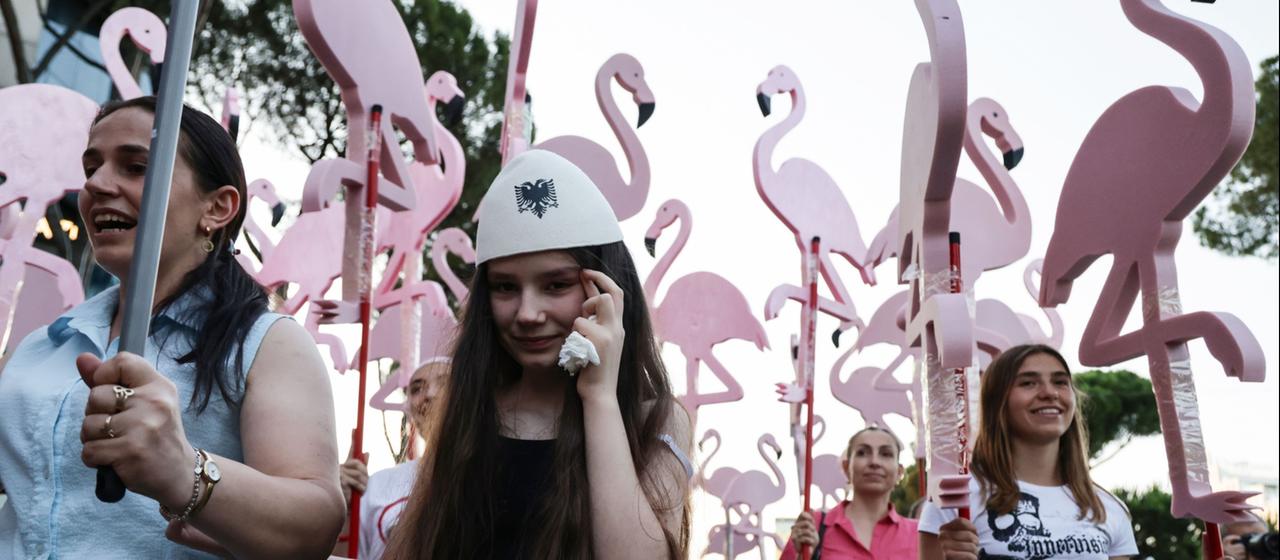 "Flamingo-Proteste" in Albanien Ärger über das Luxusprojekt der Trump-Verwandten