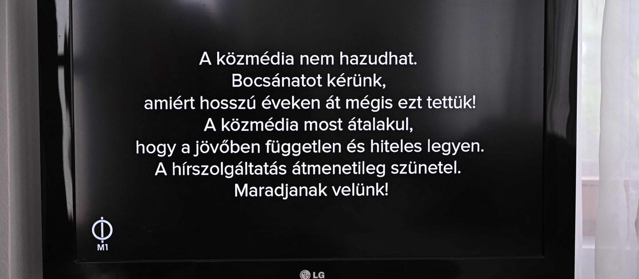 M1 in Ungarn TV-Sender entschuldigt sich für Lügen in Orban-Zeit