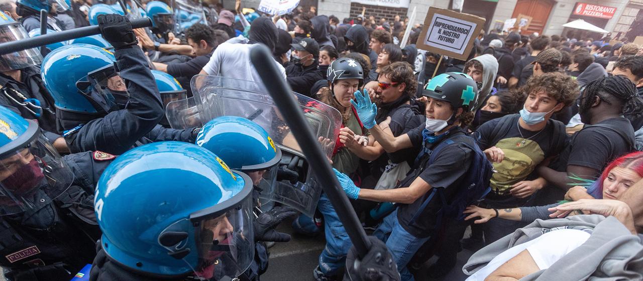 Gewalt bei Protesten gegen hohe Preise erschüttert Italien