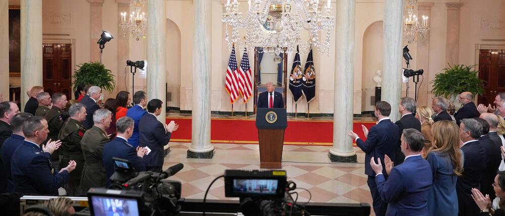 Eine beleidigte Iran-Rede an die Nation: Vielleicht weiß nicht einmal Trump heute, was er tun wird