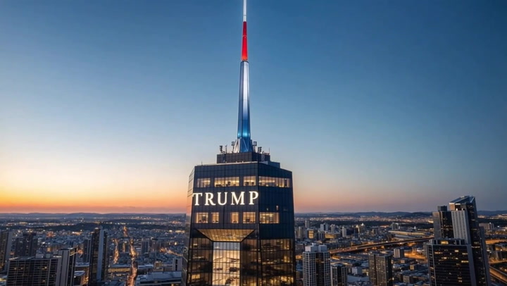 Trump shares clip of skyscraper presidential library in Miami