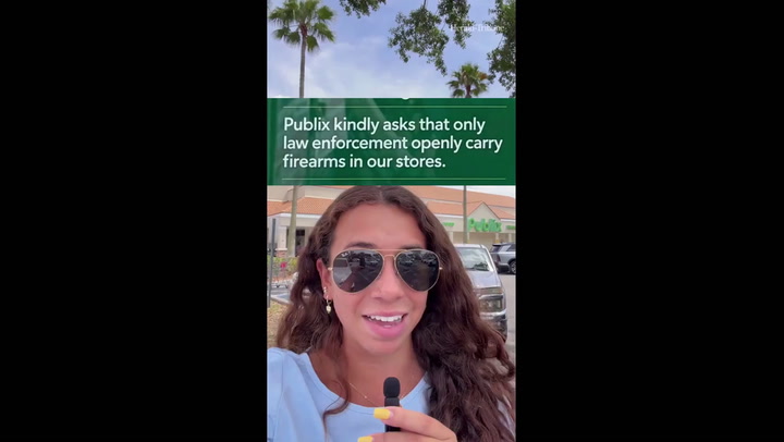 Florida Publix stores will no longer allow shoppers to open carry firearms. Some are threatening to boycott