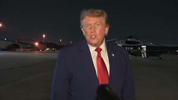 Trump defends secret Air Force One plane swap after hiding in catering cart
