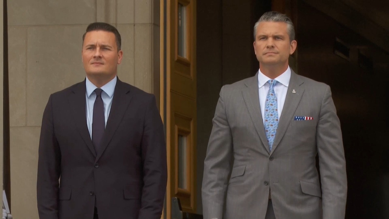 Pentagon downplays first major public split between Trump and Hegseth
