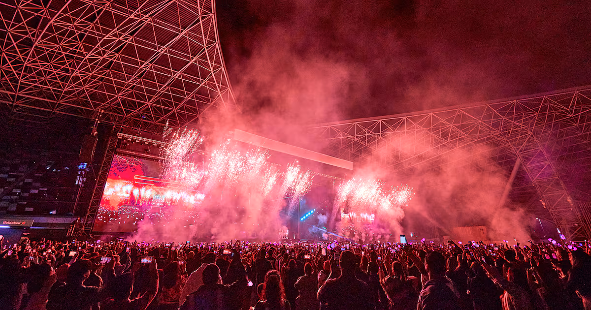 Entertainment venue Etihad Park, which now goes by Etihad Live, opened in 2009 as du Arena. Photo: Live Nation Entertainment