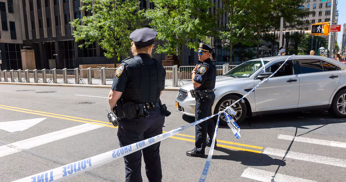 Police and FBI investigate after incendiary device explodes outside ICE offices in New York