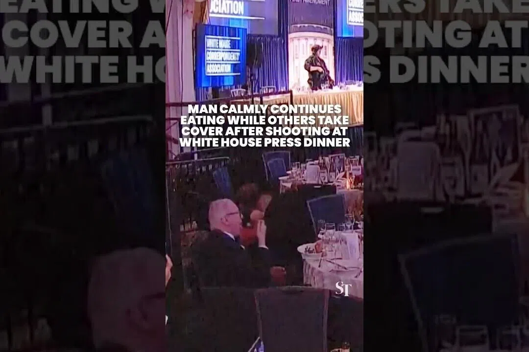 ‘I have a bad back’: Man explains why he continued eating amid shooting chaos in Washington gala