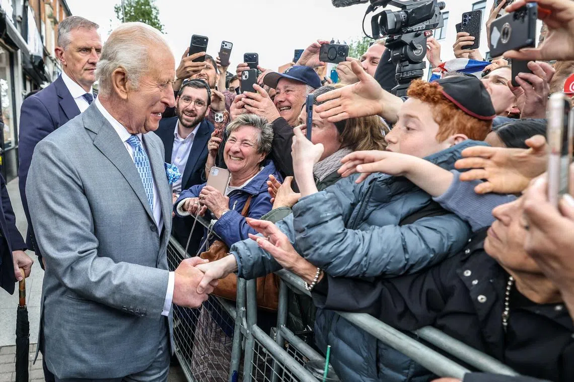 King Charles visits Jewish area of London hit by anti-Semitic attacks