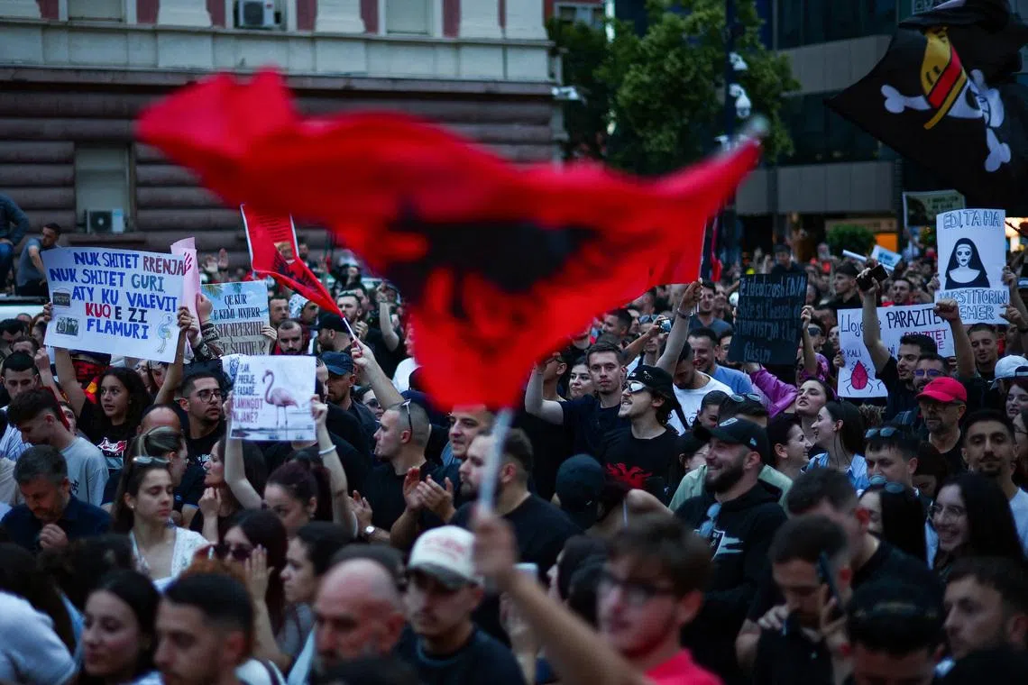 ‘Albania is not for sale’, protesters say over Kushner-linked luxury resort near a protected wetland