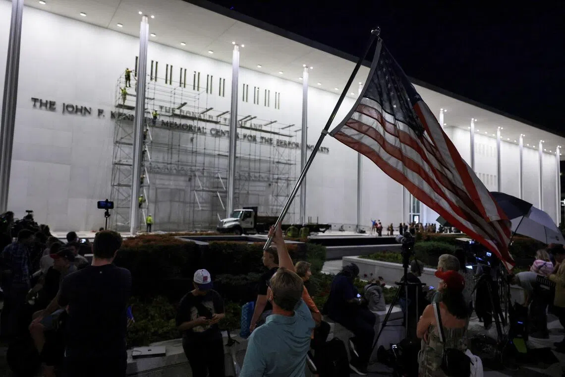 Trump’s name removed from Kennedy Center in predawn operation