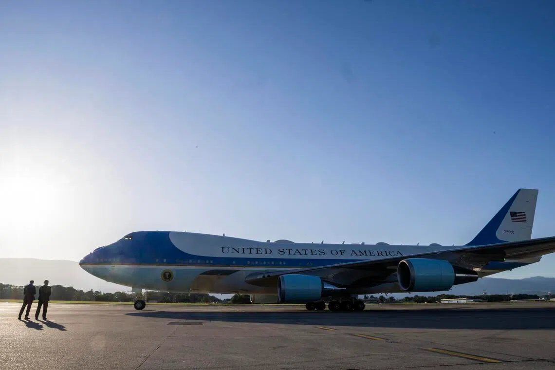 US bids farewell to aging Air Force One jet as Qatari replacement nears