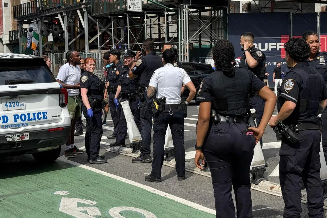 New York police investigate Times Square gunshots, no injuries reported
