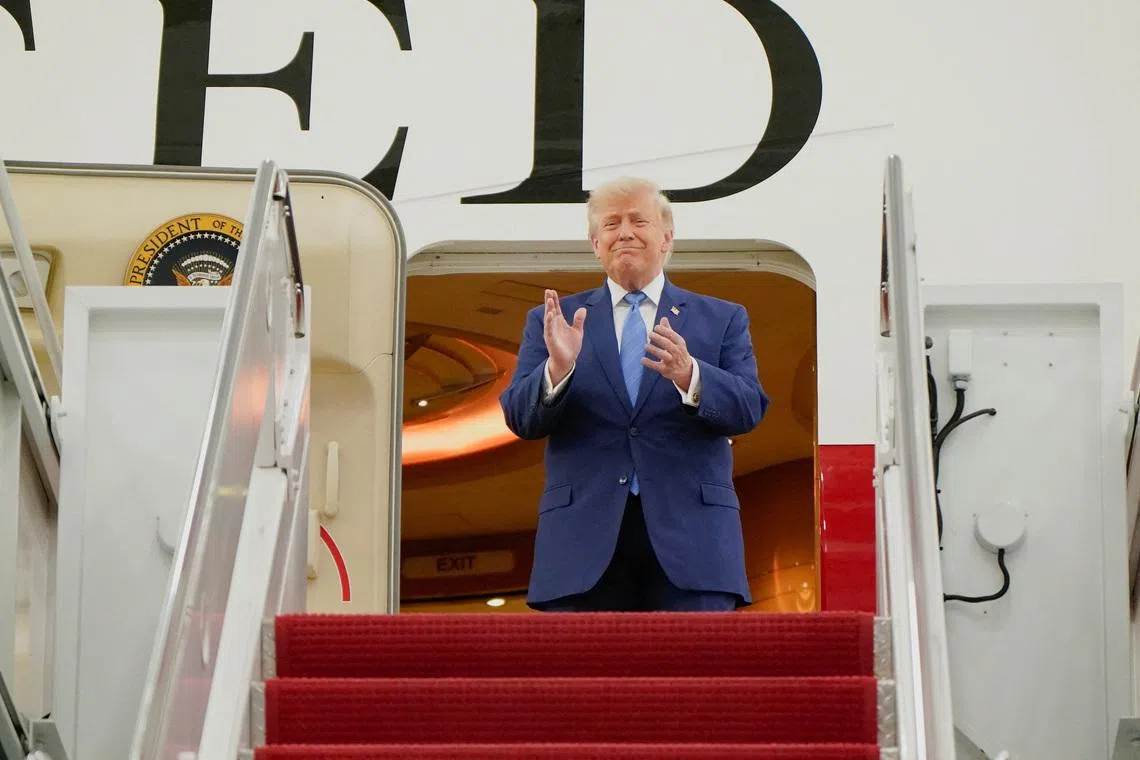 Trump unveils refitted Qatar-donated jet to be new Air Force One