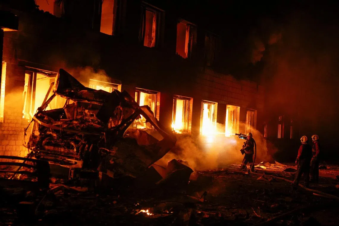 Russia says it hits military targets in Kyiv, Ukrainian ports
