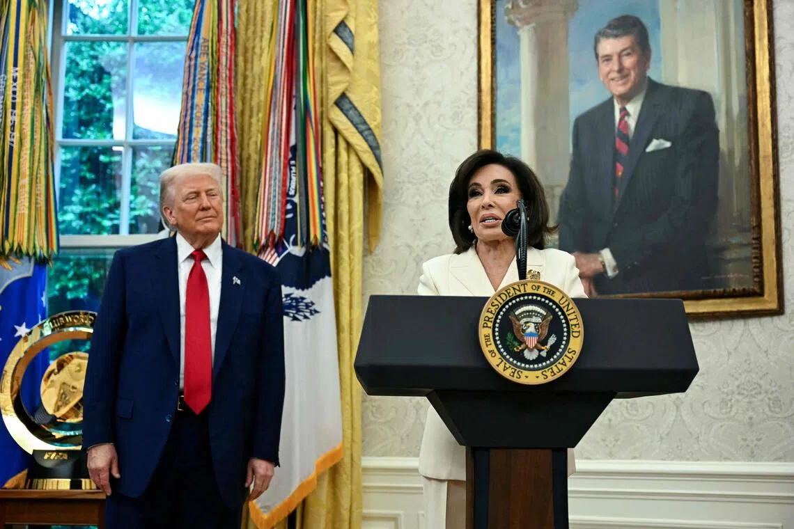 Trump blasts US Attorney Pirro, says she ‘folded like an umbrella’ in dropping reflecting pool case