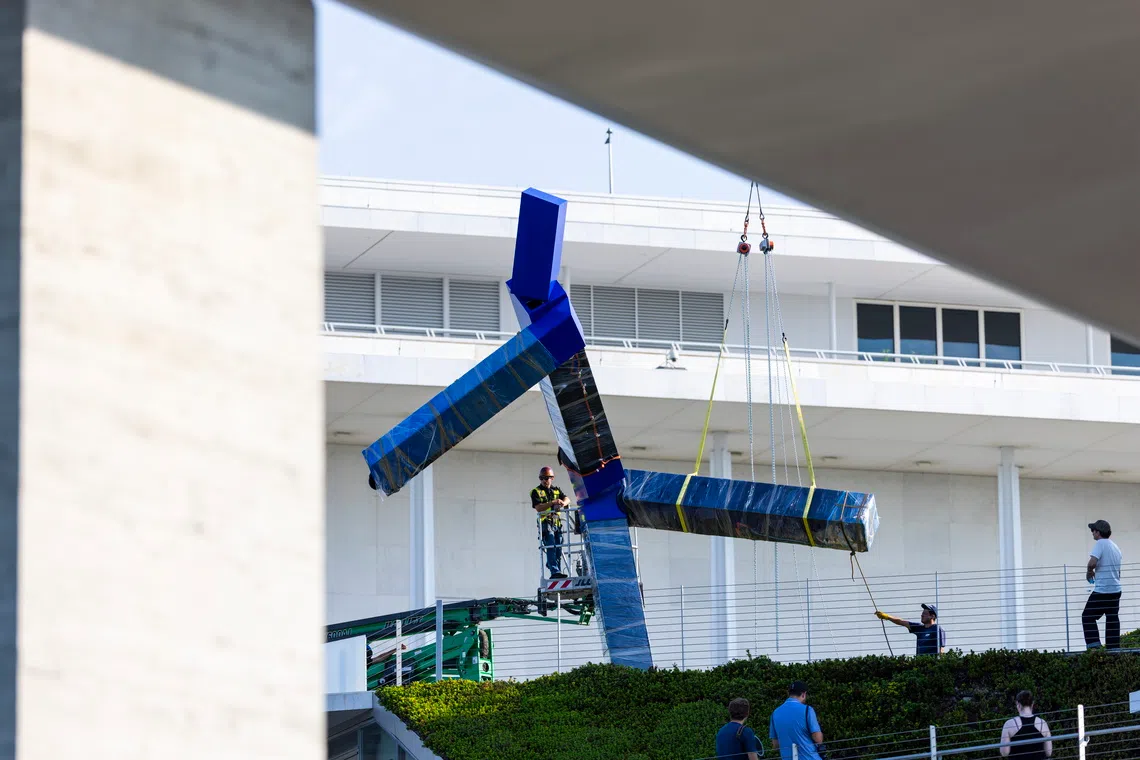 Kennedy Center removes ‘Blue’ sculpture as Trump presses on with Washington makeover