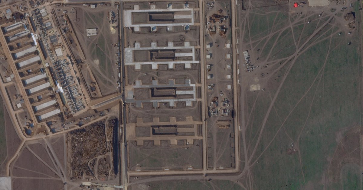 Russia builds major new drone attack base in six weeks, satellite images show