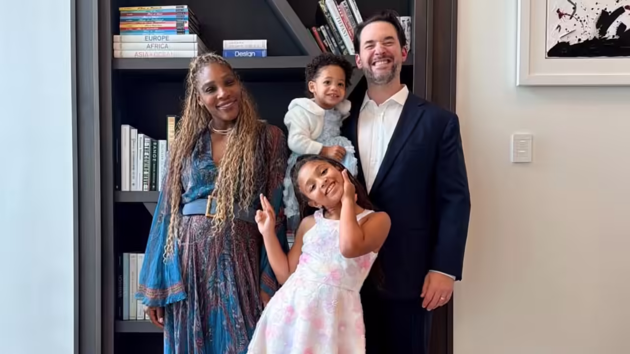 Serena Williams posts rare family Easter photos with Alexis Ohanian, Olympia and Adira and reveals why motherhood changed her life