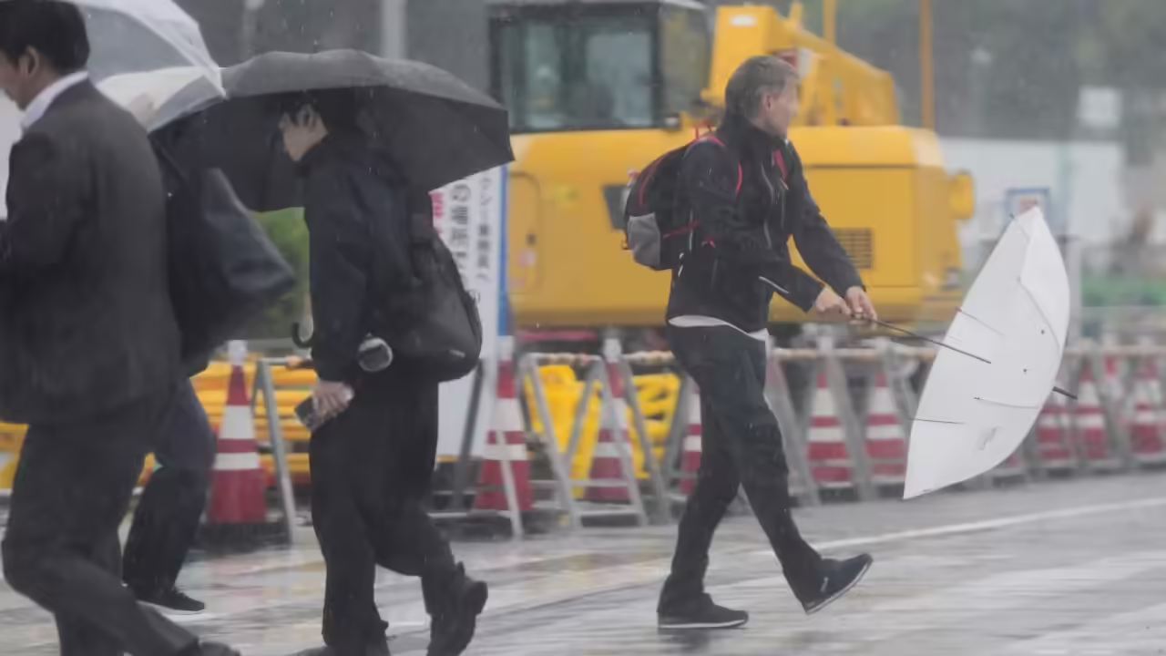 Storm Jangmi batters Japan: Heavy rain, strong winds causes widespread disruption, leaves 60,000 houses without power
