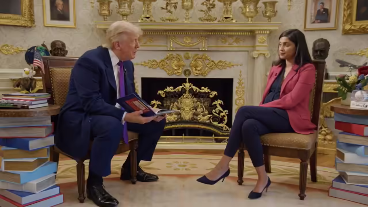'I don't know if I look good in a bathing suit': Trump cracks jokes on Usha Vance's podcast for kids