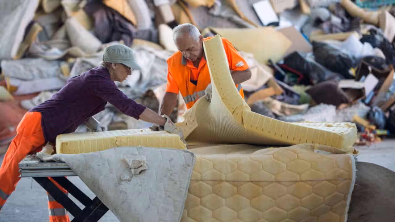 Americans discard 50, 000 mattresses daily; recycling recovers 650 million pounds from 17 million beds