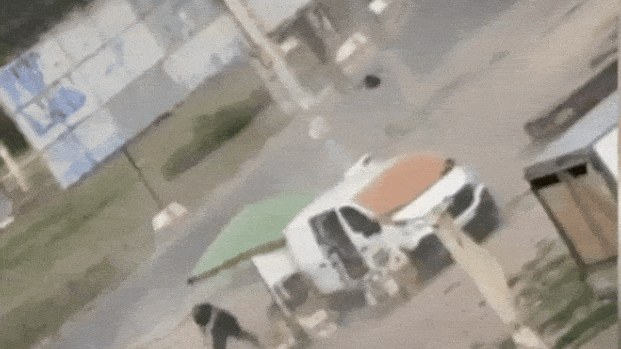 Russian drone chases Ukrainian vegetable seller in 'safari' attack - Watch