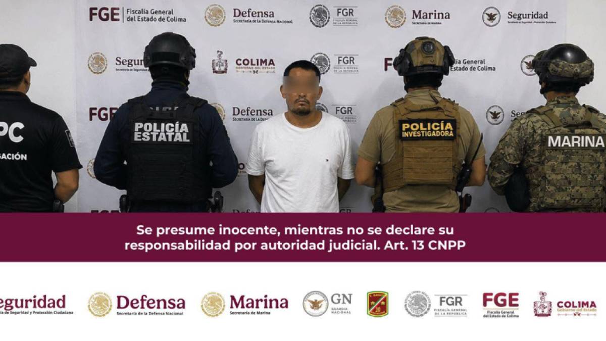 Golpe al crimen: detienen al “Chuy Roñas”, del cártel de los “Mezcales”, en Colima