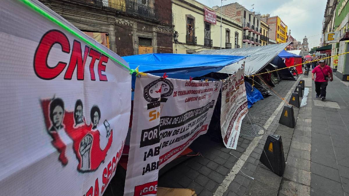 Se “desinfla” el plantón de la CNTE: cada vez hay menos campamentos en CDMX