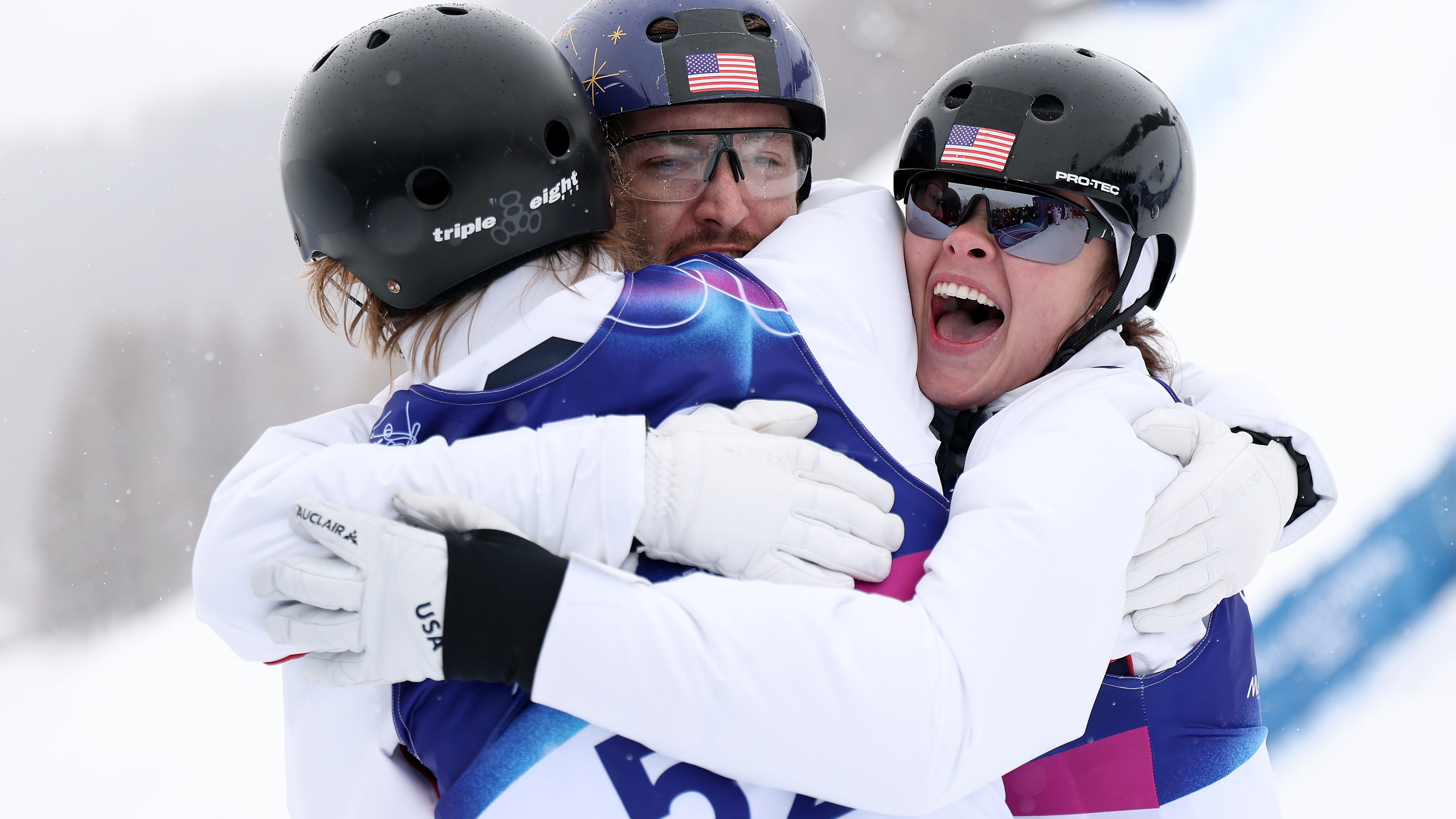 Team USA wins record 11th gold in mixed aerials