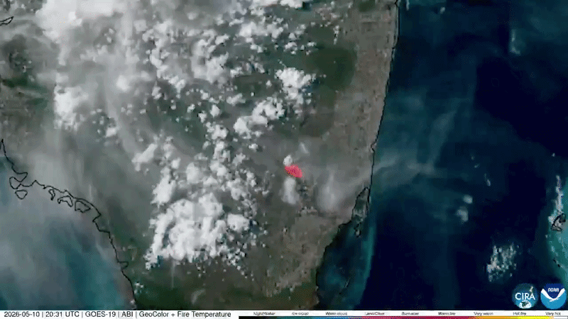 See map of wildfires burning in Florida