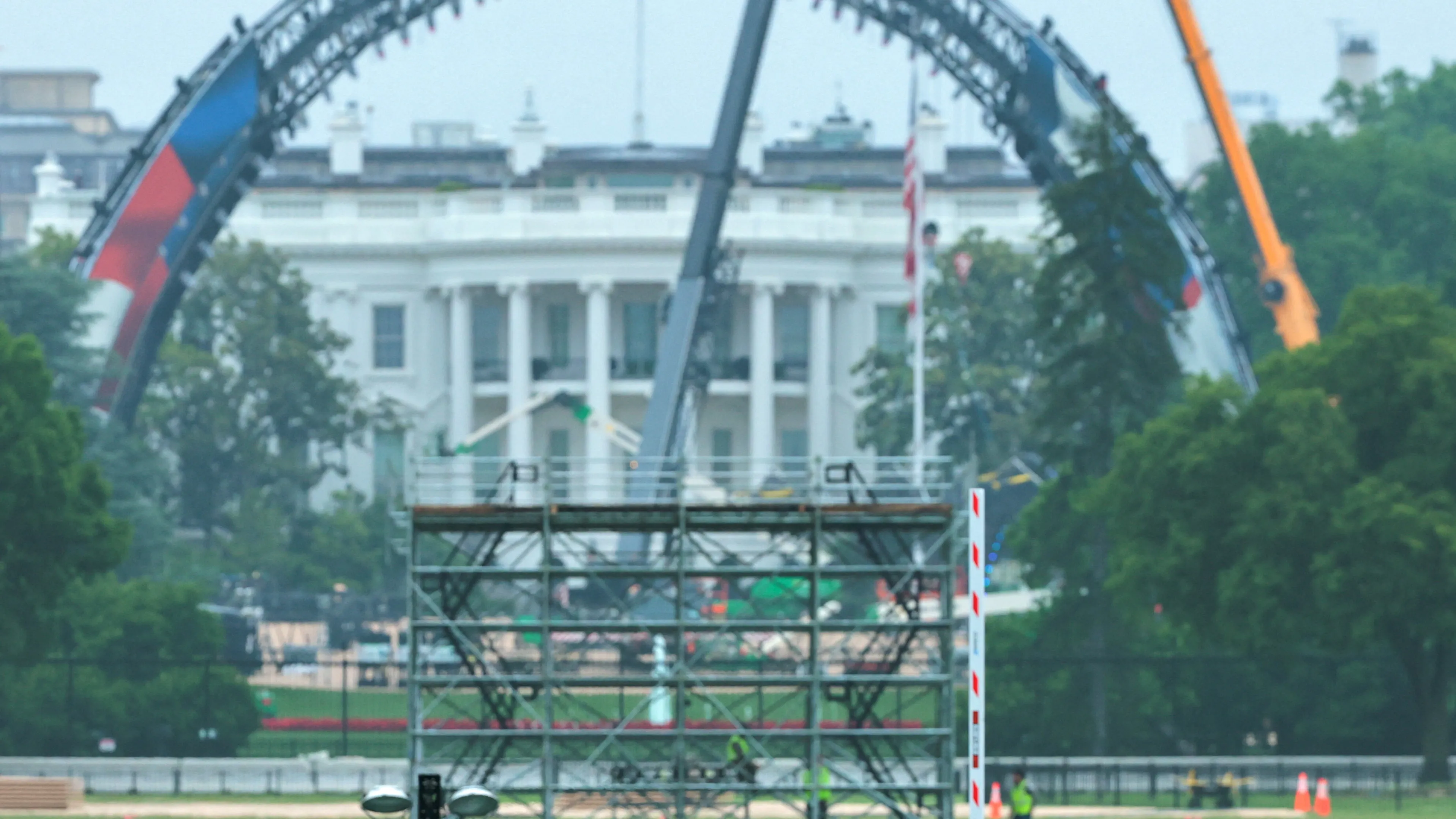 UFC Freedom 250 beginning to take shape at White House. See photos