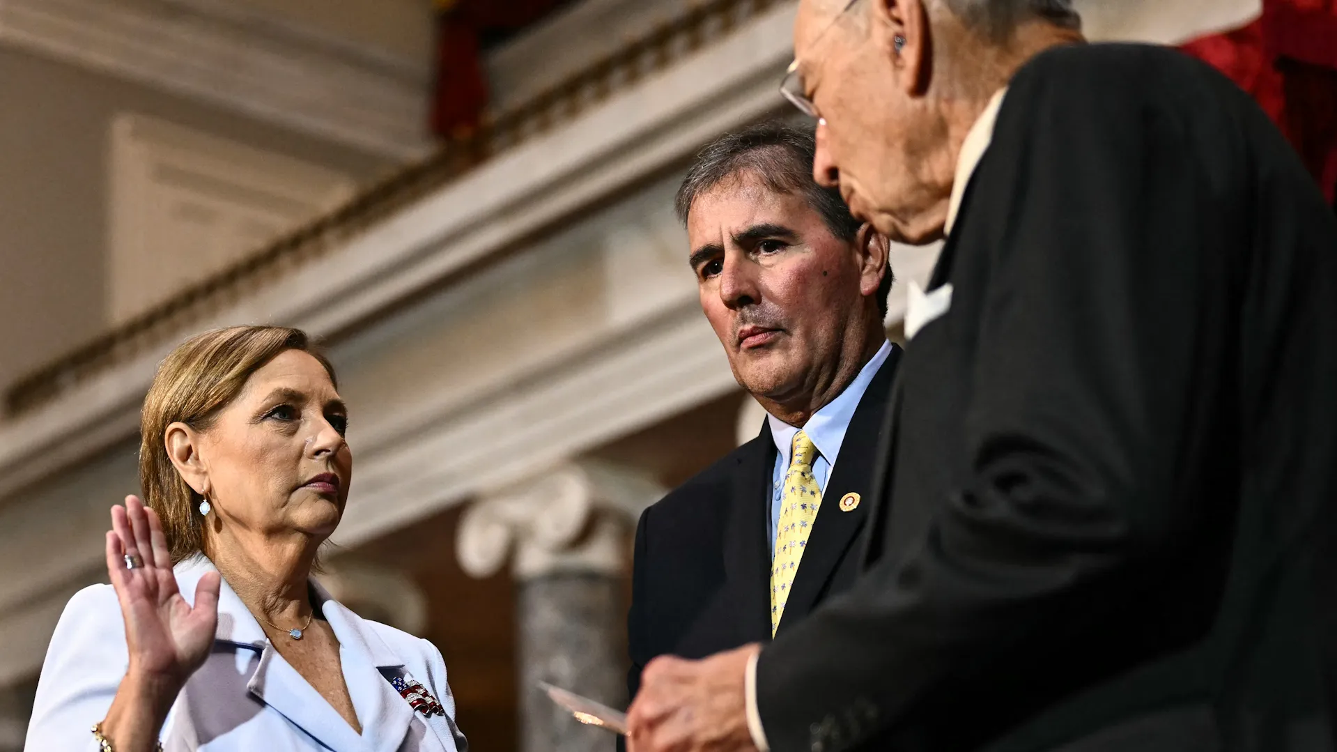 Darline Graham Nordone sworn in as US senator, replacing her late brother Lindsey