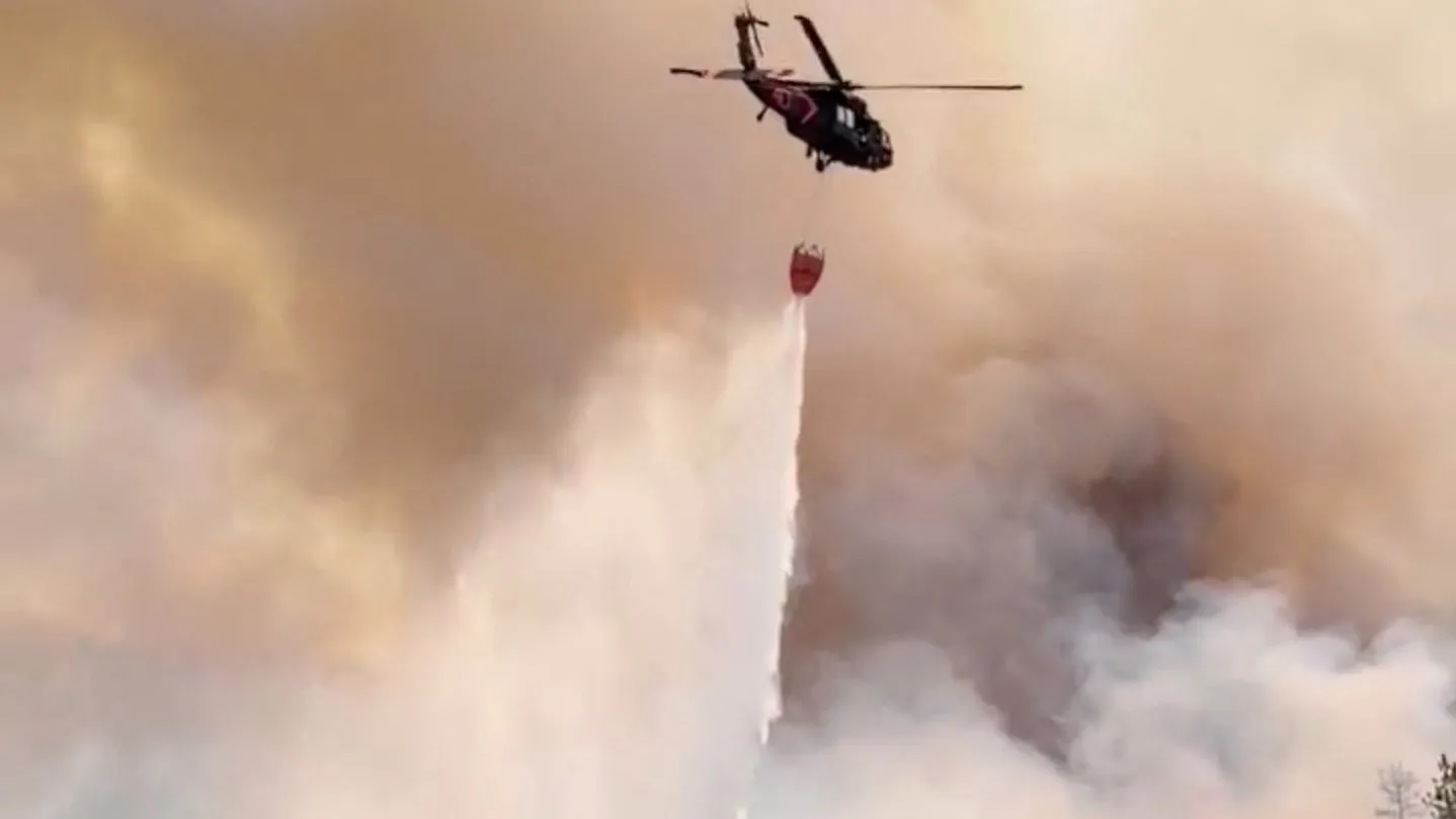 Hawk Fire map shows spread of wildfire near Reno, Nevada