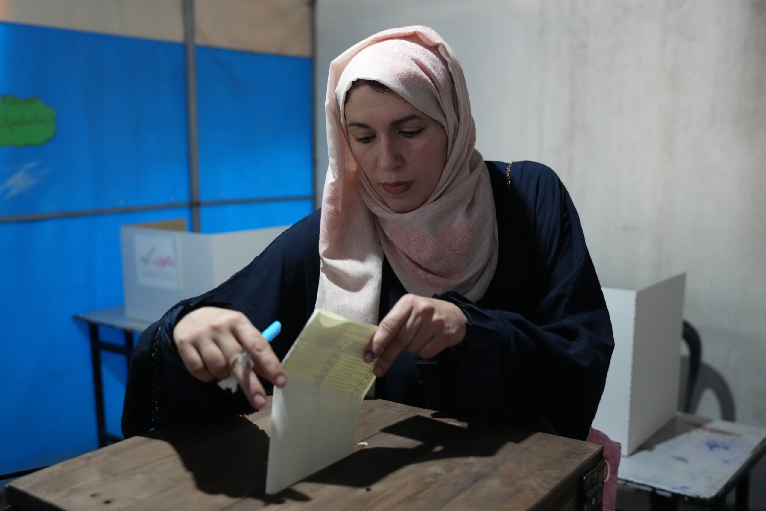 Palestinians vote in local elections in West Bank and part of Gaza