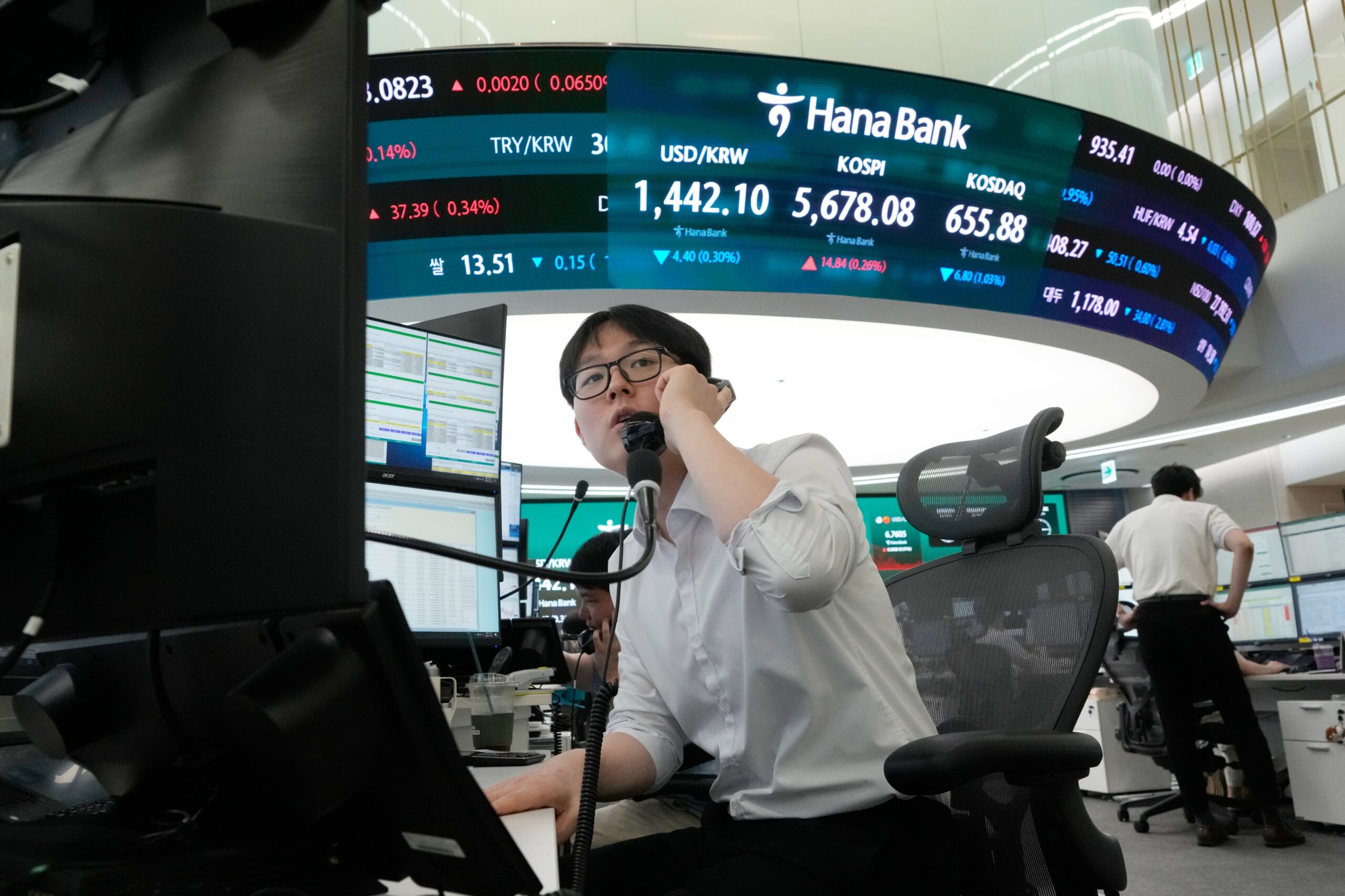 South Korea’s Kospi index jumps nearly 18% on a surge in chipmaking stocks