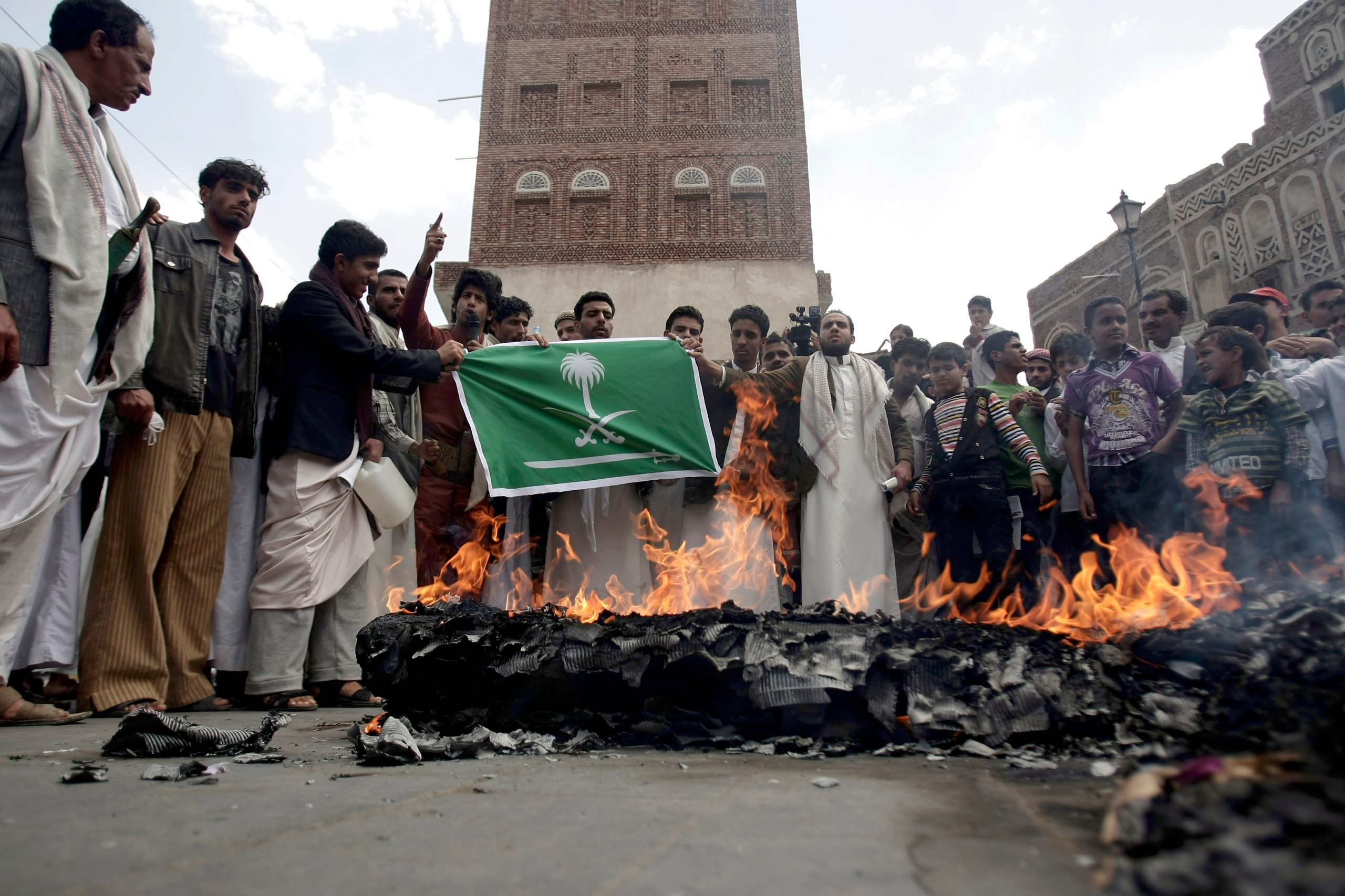 Yemen's Houthi rebels say Saudi-backed forces launched airstrikes
