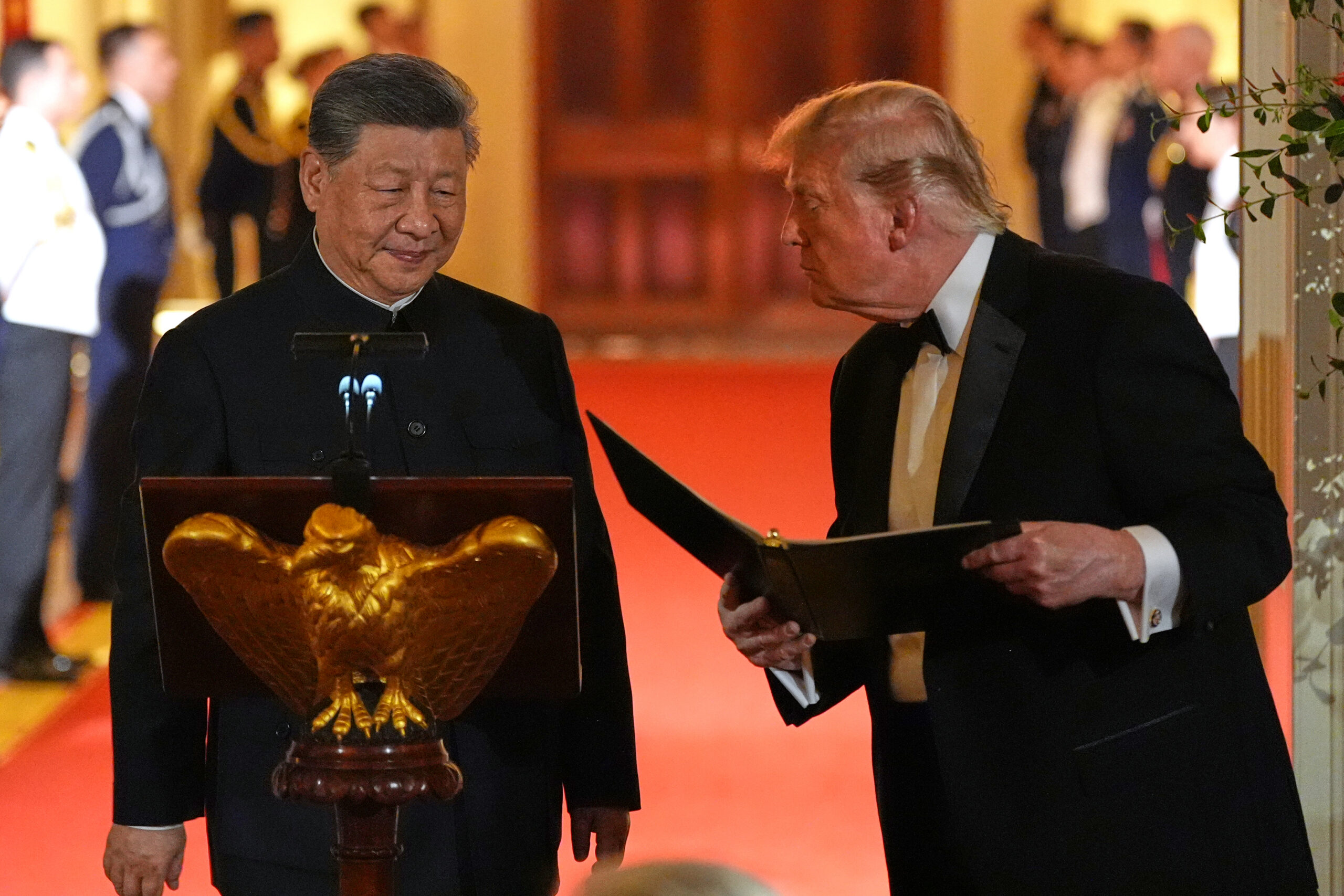 The Latest: Xi wraps up Washington visit with a trip to see the Constitution and Bill of Rights